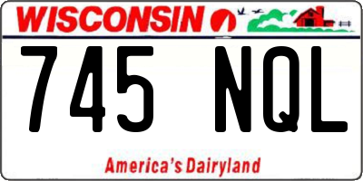 WI license plate 745NQL