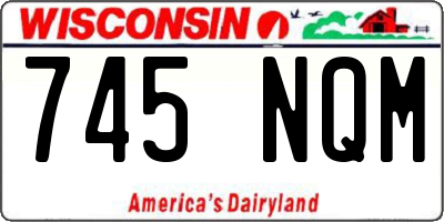 WI license plate 745NQM
