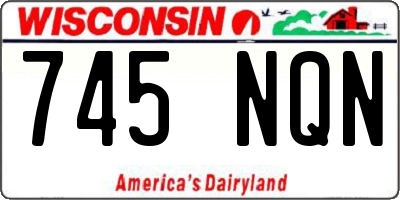 WI license plate 745NQN
