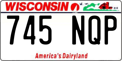 WI license plate 745NQP