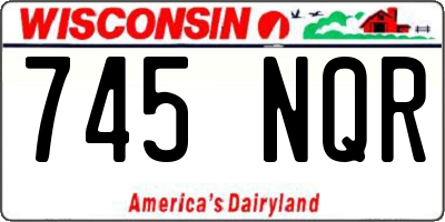 WI license plate 745NQR
