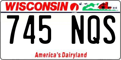 WI license plate 745NQS