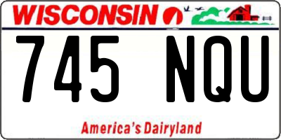 WI license plate 745NQU