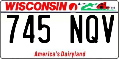 WI license plate 745NQV