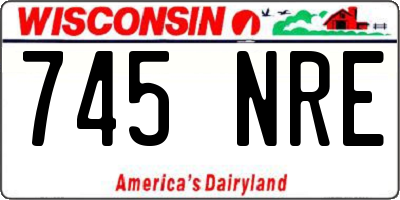 WI license plate 745NRE