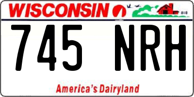 WI license plate 745NRH