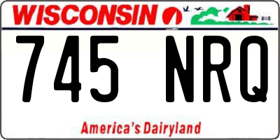 WI license plate 745NRQ