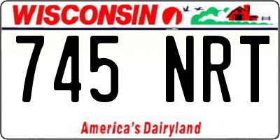 WI license plate 745NRT