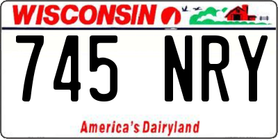 WI license plate 745NRY