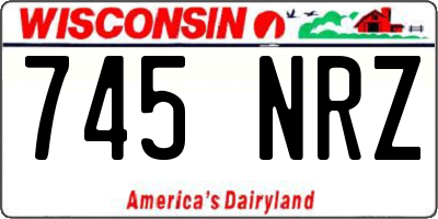 WI license plate 745NRZ