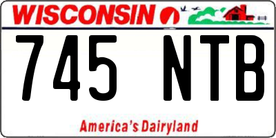 WI license plate 745NTB