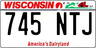 WI license plate 745NTJ