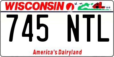 WI license plate 745NTL