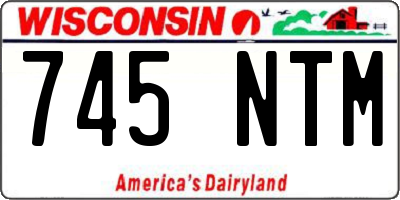 WI license plate 745NTM