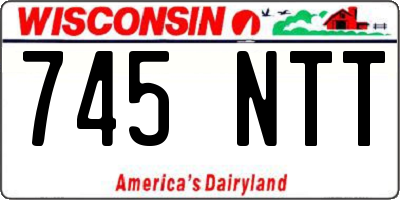 WI license plate 745NTT