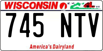 WI license plate 745NTV