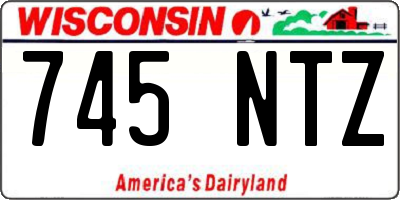 WI license plate 745NTZ