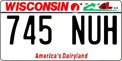 WI license plate 745NUH