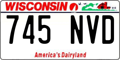 WI license plate 745NVD
