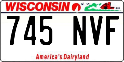 WI license plate 745NVF