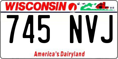 WI license plate 745NVJ