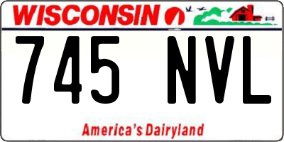 WI license plate 745NVL