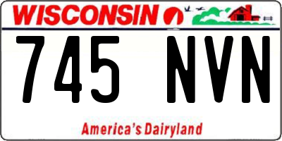 WI license plate 745NVN