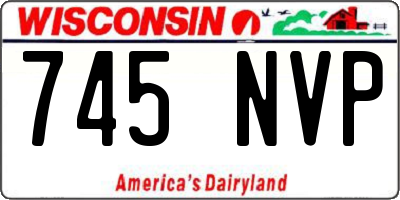 WI license plate 745NVP