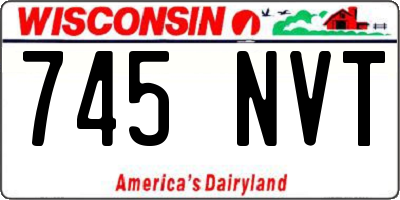 WI license plate 745NVT