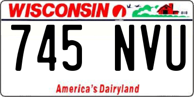 WI license plate 745NVU