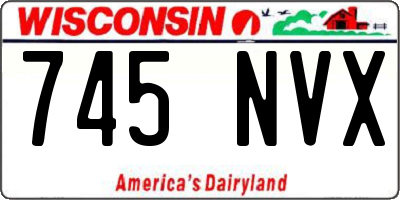 WI license plate 745NVX