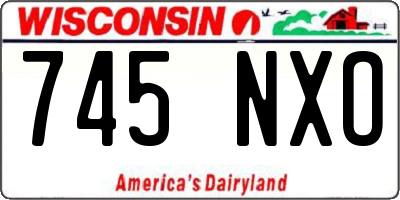 WI license plate 745NXO