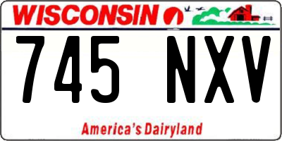 WI license plate 745NXV