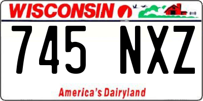 WI license plate 745NXZ