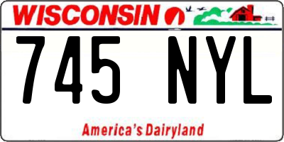 WI license plate 745NYL