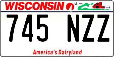 WI license plate 745NZZ