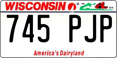 WI license plate 745PJP
