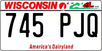 WI license plate 745PJQ