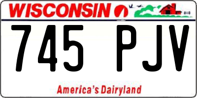 WI license plate 745PJV