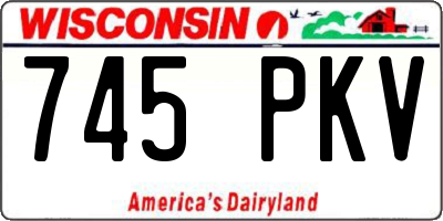 WI license plate 745PKV