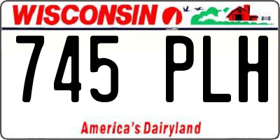 WI license plate 745PLH