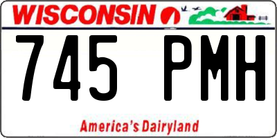 WI license plate 745PMH