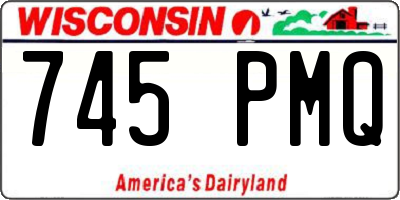 WI license plate 745PMQ