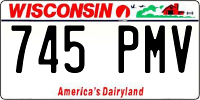 WI license plate 745PMV