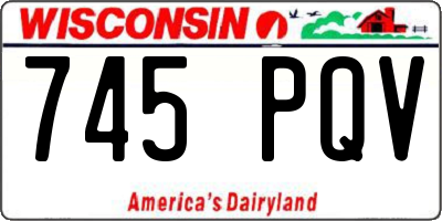 WI license plate 745PQV