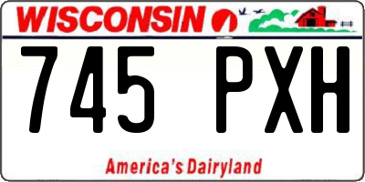 WI license plate 745PXH