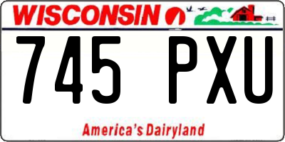 WI license plate 745PXU