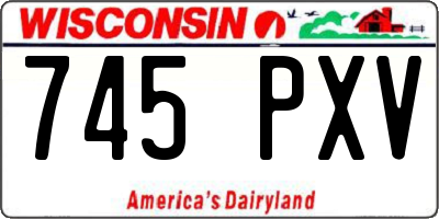 WI license plate 745PXV