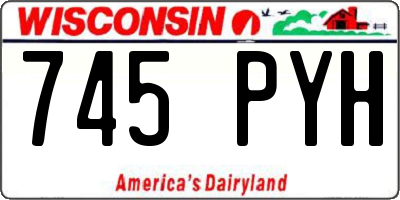 WI license plate 745PYH