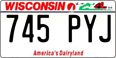 WI license plate 745PYJ